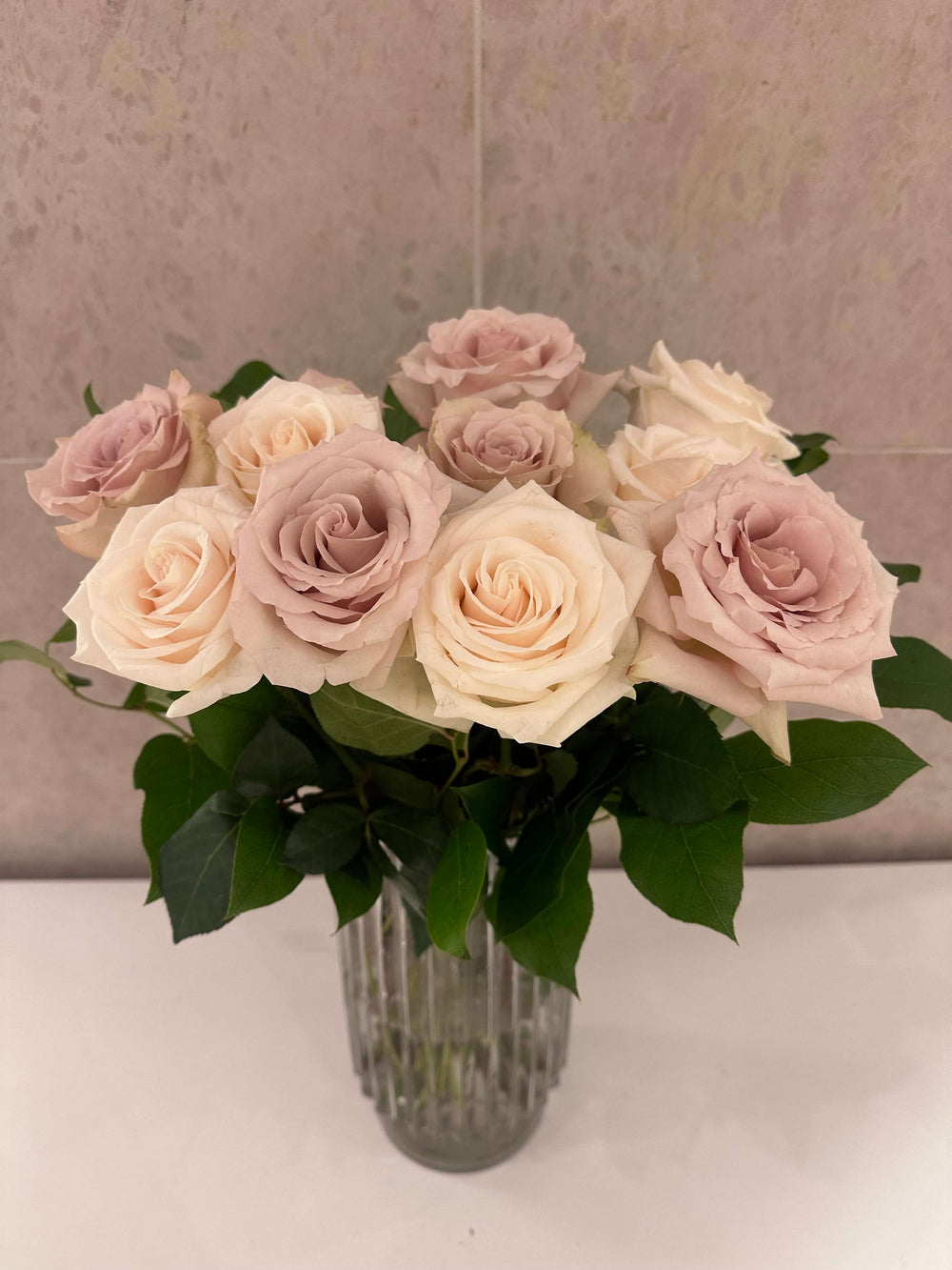 DOZEN ROSES IN A VASE