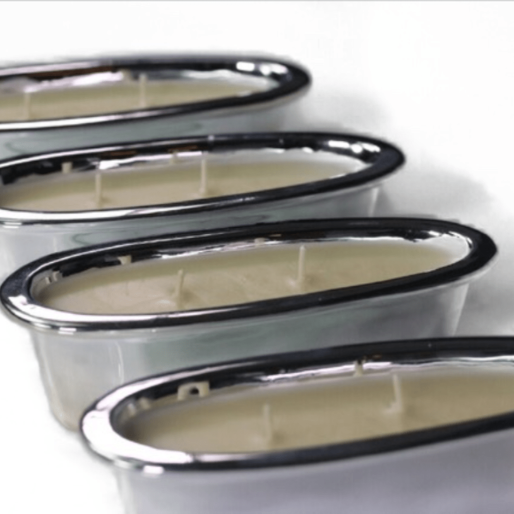 Silver Grand Alligator Candle