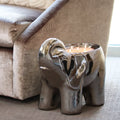 Silver Grand Elephant Candle