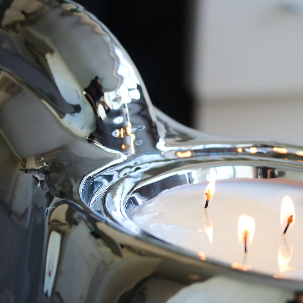 Silver Grand Elephant Candle